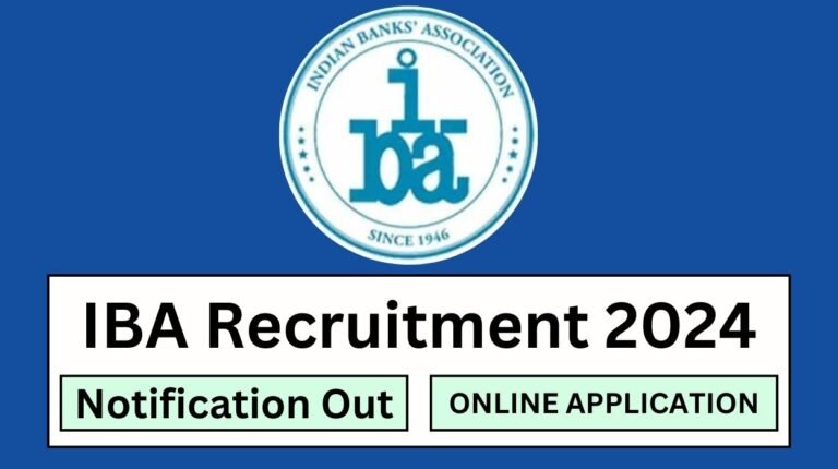 IBA Recruitment 2024