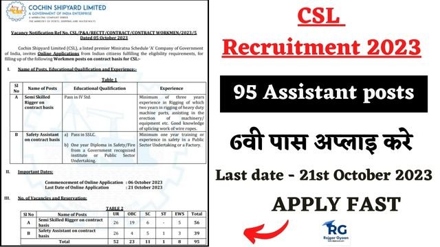 CSL Recruitment 2023