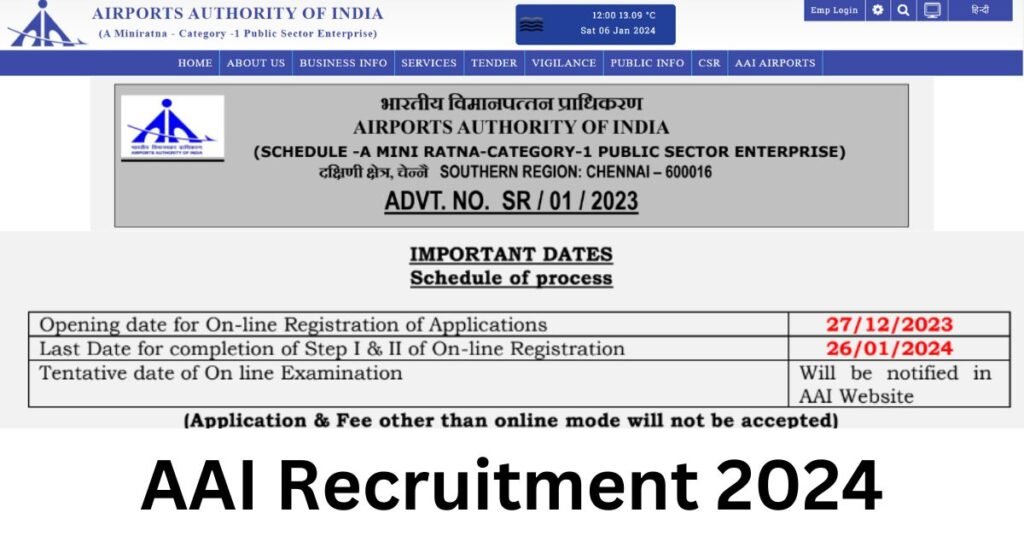 AAI Recruitment 2024 Notification Out 119 Assistant Posts