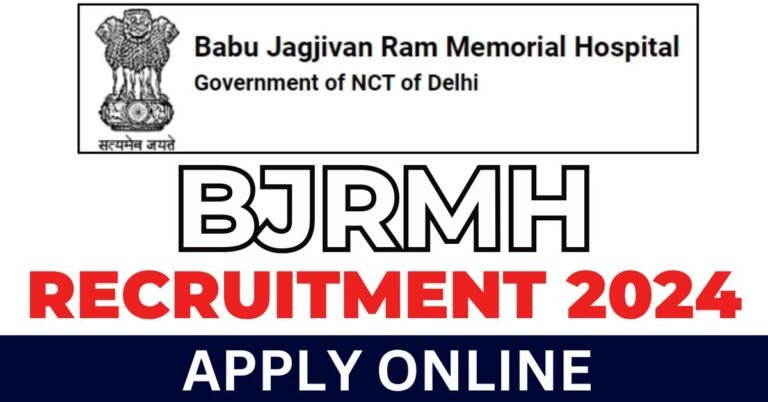 BJRMH Recruitment 2024 Apply Online