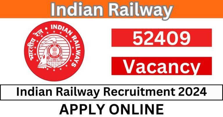 Indian Railway Recruitment 2024 for 52409 Posts