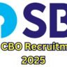 SBI CBO Recruitment 2025