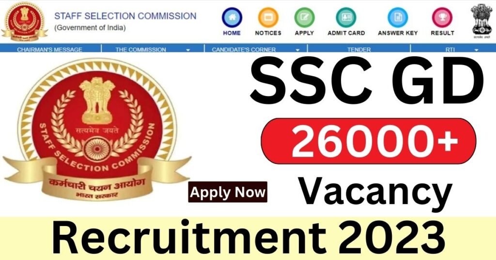 Ssc Gd Recruitment Notification Out For Vacancies Check