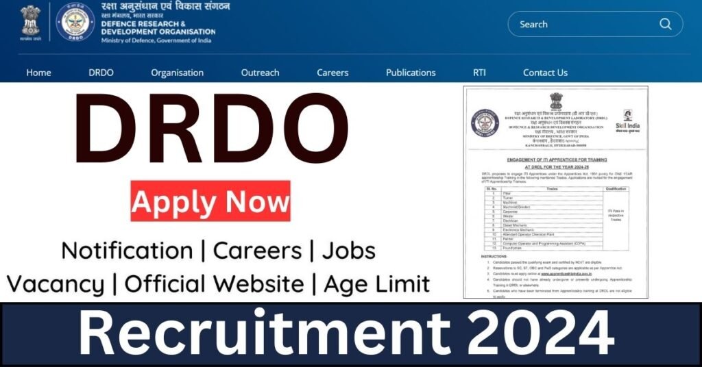 DRDO DRDL Recruitment 2024 Check Vacancies, Qualification, Age And ...