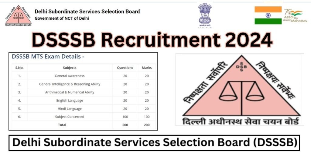 DSSSB Recruitment 2024 Apply For 567 MTS Posts   Dsssb Recruitment 2024 2 1024x536 