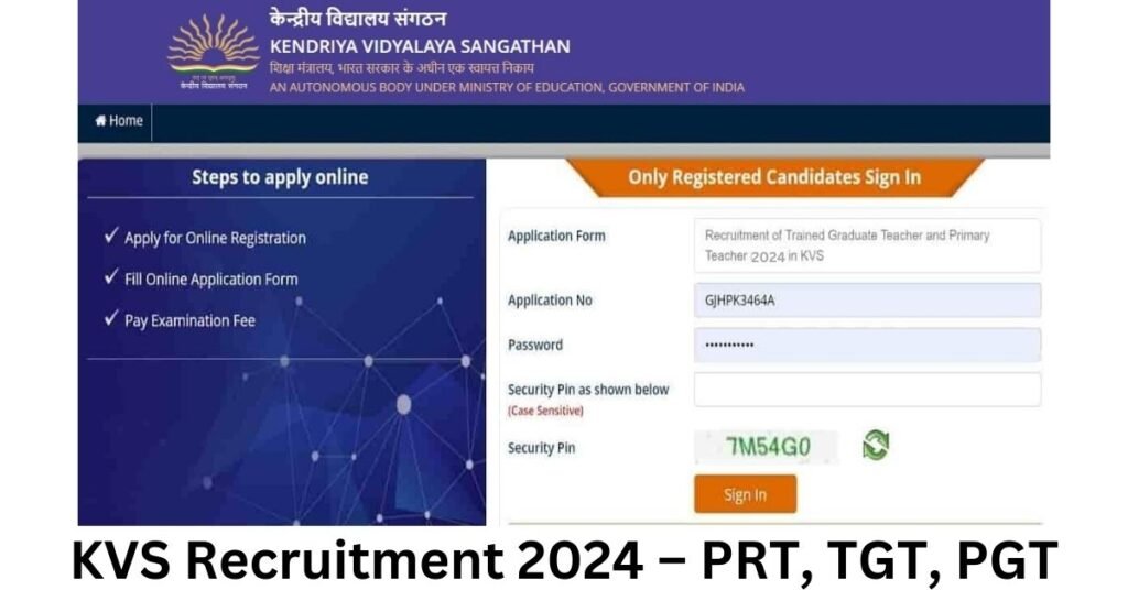 Kvs Recruitment 2024 Notification For Tgt Pgt Prt Posts Apply Online 