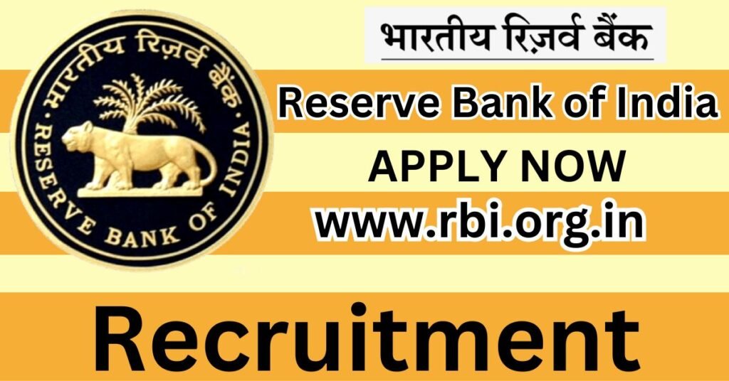 RBI Recruitment 2024 Apply Online for Pharmacist Posts