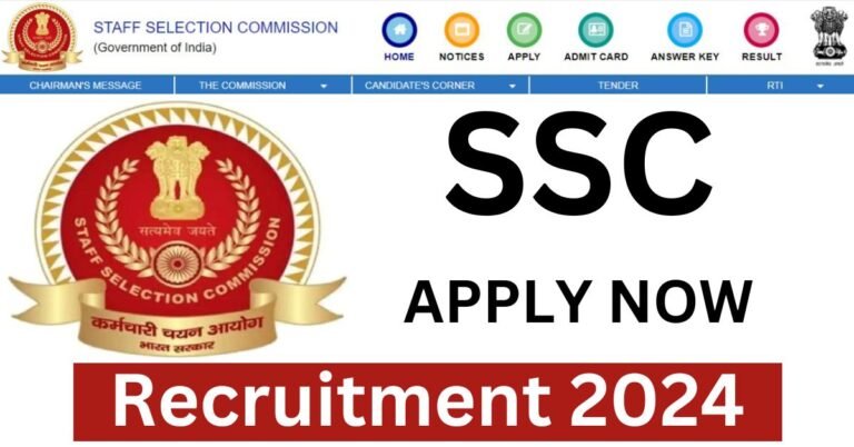 SSC Recruitment 2024 Apply Online for Deputy Director Posts