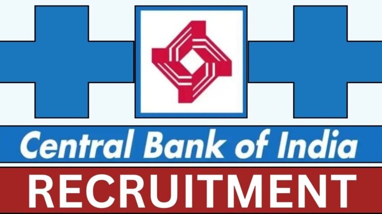 Central Bank of India Recruitment 2024 Apply Online for Faculty Posts