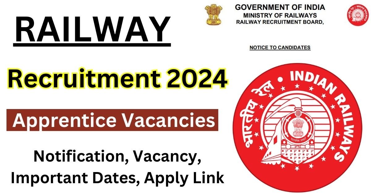 Railway Recruitment 2024 Apply For Various Apprentice Post