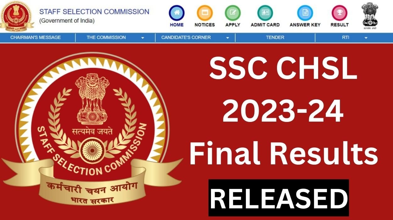 SSC CHSL 2023-24 Final Results Released, Direct Link