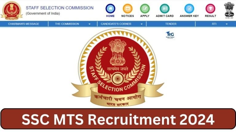 SSC MTS Recruitment 2024 Apply Online Check Notification Eligibility, Exam Pattern, Syllabus
