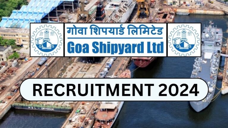 Goa Shipyard Recruitment 2024 Apply For 115 Posts - Notification Out