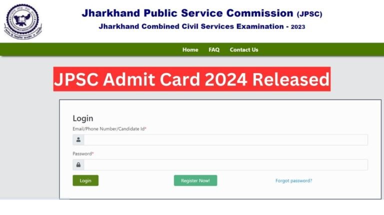 JPSC Admit Card 2024 Released, Combined Civil Services Exam (CCSC) Prelims Exam