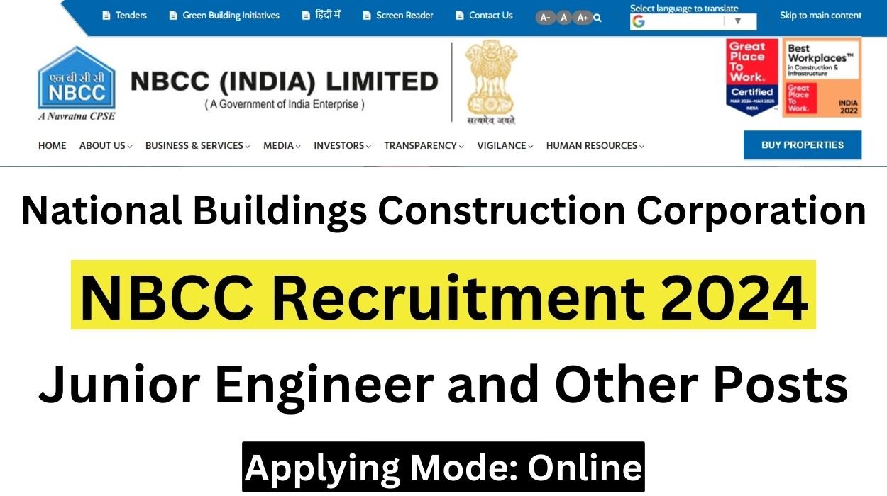 NBCC Recruitment 2024