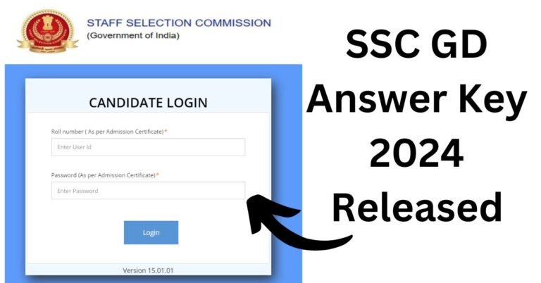 SSC GD Answer Key 2024 Released