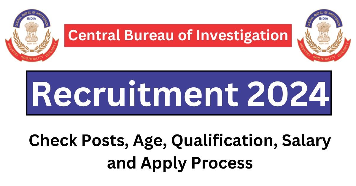 Central Bureau of Investigation Recruitment 2024