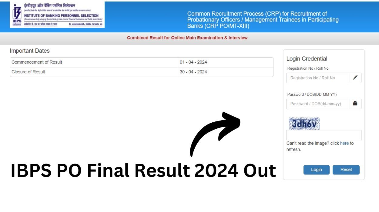 IBPS PO Final Result 2024