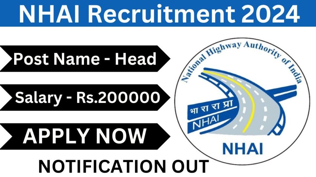 NHAI Recruitment 2024 Apply For Head-Commercial & Contracts Posts ...