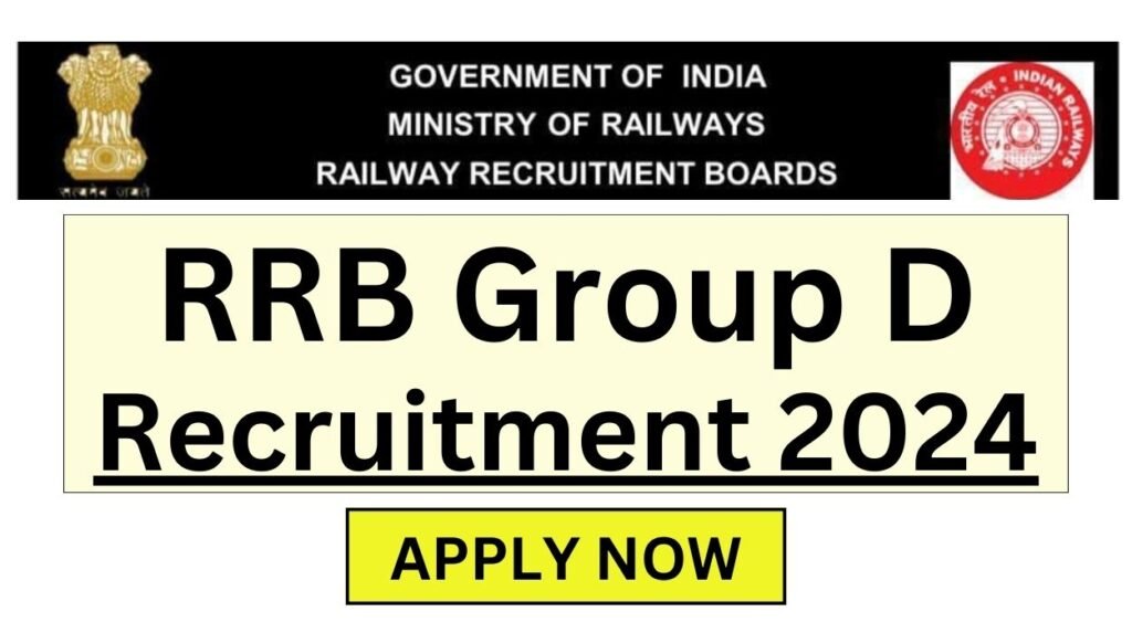 RRB Group D Recruitment 2024 103769 Post Apply, Eligibility, Fee