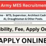 Indian Army MES Recruitment 2025