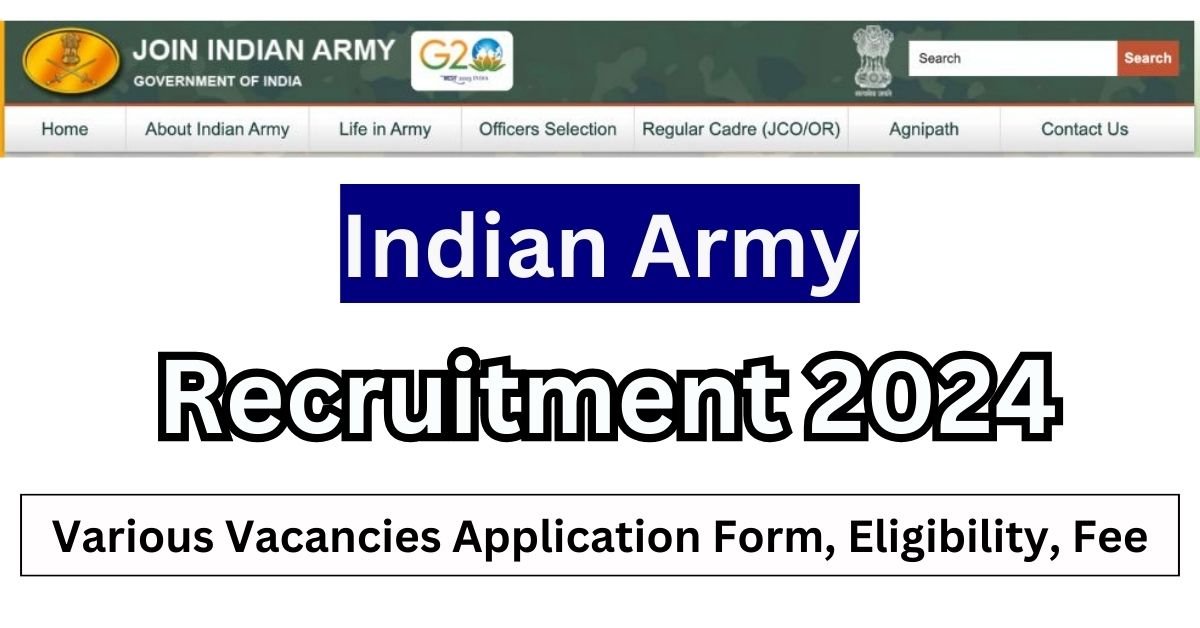 Indian Army Recruitment 2024