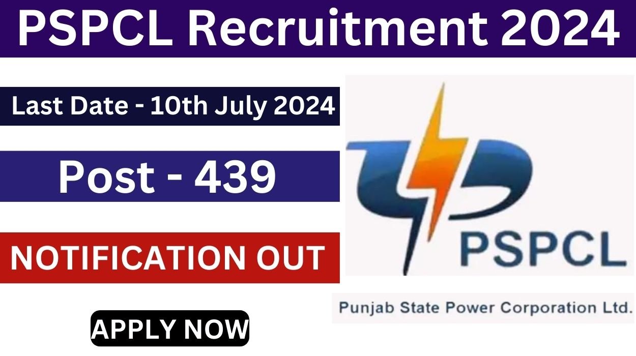 PSPCL Recruitment 2024 Apply Online for 439 Technician Posts