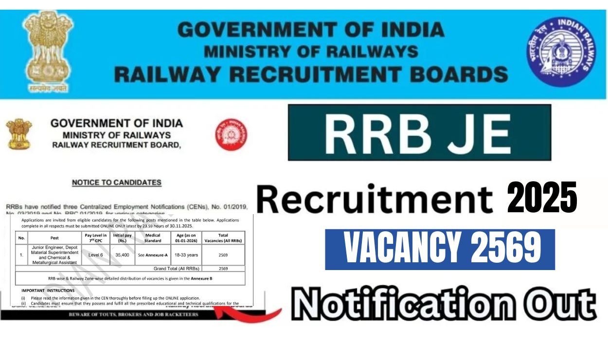 RRB JE Recruitment 2025