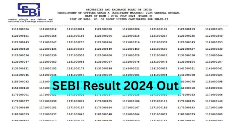 sebi-recruitment-2024-pre-result-out