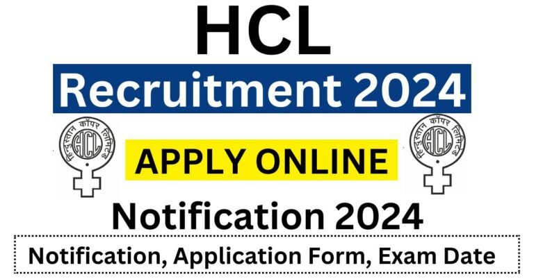 HCL Recruitment 2024 Apply For Various Junior Manager Post