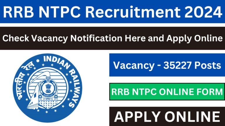 RRB NTPC Recruitment 2024, Vacancy Notice for 35227 Posts, Check All Details