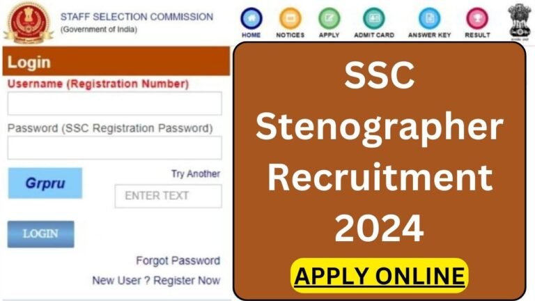 SSC Stenographer Recruitment 2024 Apply For Group C And D Posts Notification Out