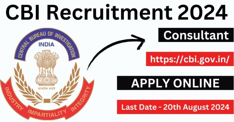 CBI Recruitment 2024 For Consultant Post Check Eligibility and Apply Process