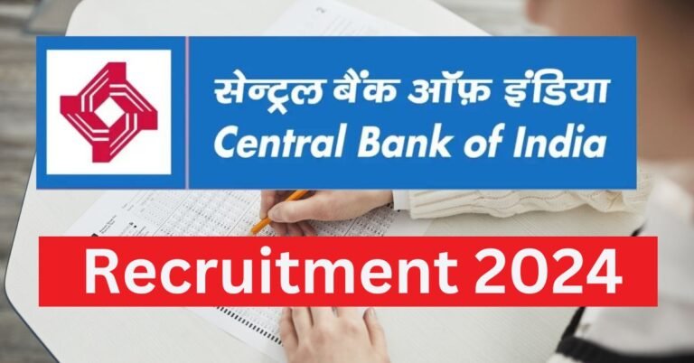 Central Bank of India Recruitment 2024 Vacancy for Counselor FLCC