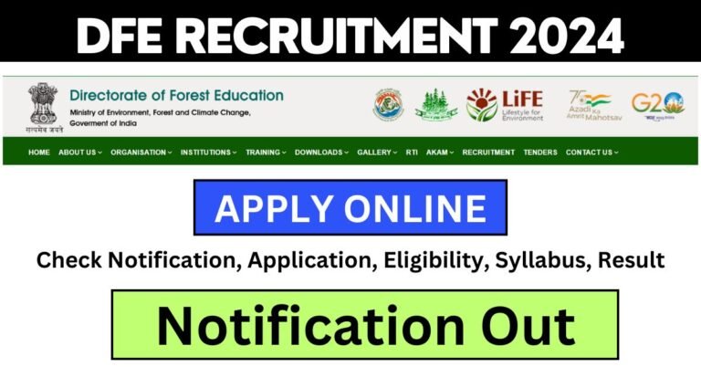 DFE Recruitment 2024 Apply For UDC, Driver & More Posts - Notification Out