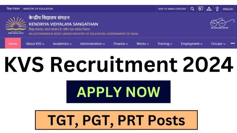 KVS Recruitment 2024