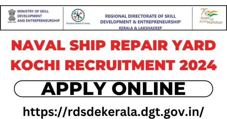 Naval Ship Repair Yard Kochi Recruitment 2024 Apply Online