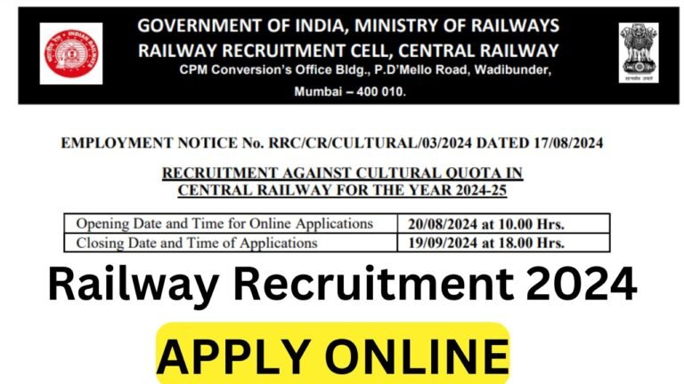 Railway Recruitment 2024