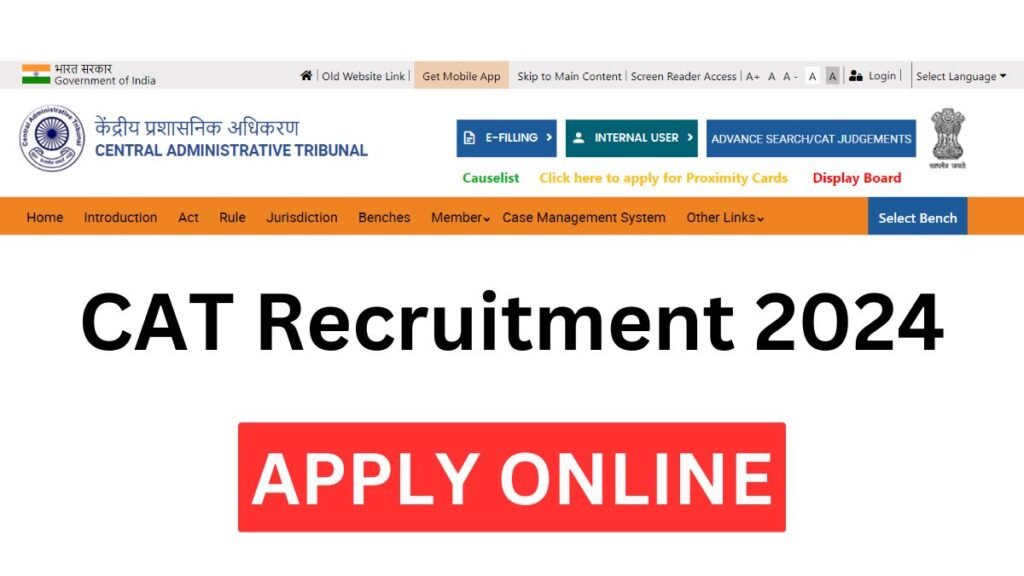 CAT Recruitment 2024 Apply