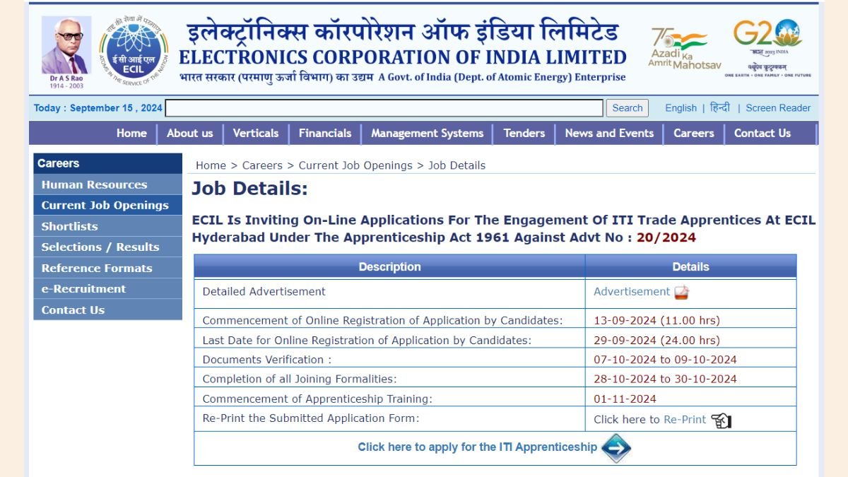 ECIL Recruitment 2024