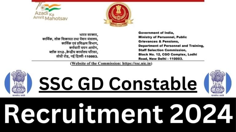 SSC GD Constable Recruitment 2024