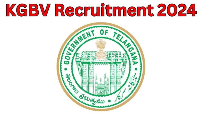 KGBV Recruitment 2024