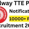 Railway TTE Recruitment 2025 Notification