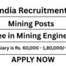 Coal India Recruitment 2026 for Mining Posts
