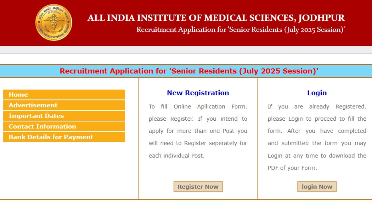 AIIMS Jodhpur Recruitment 2025 for 109 Assistant Professor Posts