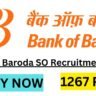 Bank of Baroda SO Recruitment 2024 Apply Online 1267 Posts