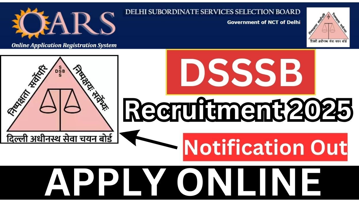 DSSSB Recruitment 2025 Apply for Librarian Posts