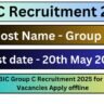 CBIC Group C Recruitment 2025 for 14 Vacancies Apply offline