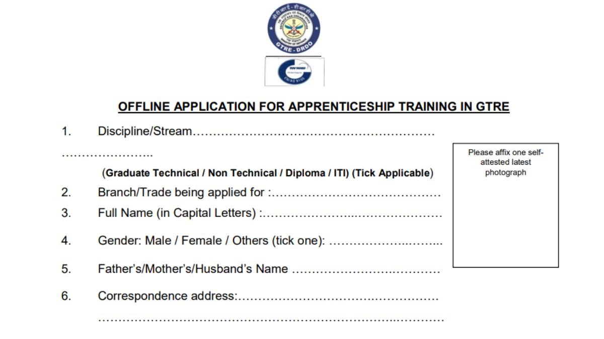 DRDO GTRE Recruitment 2025 Apply For 150 Apprentice Posts