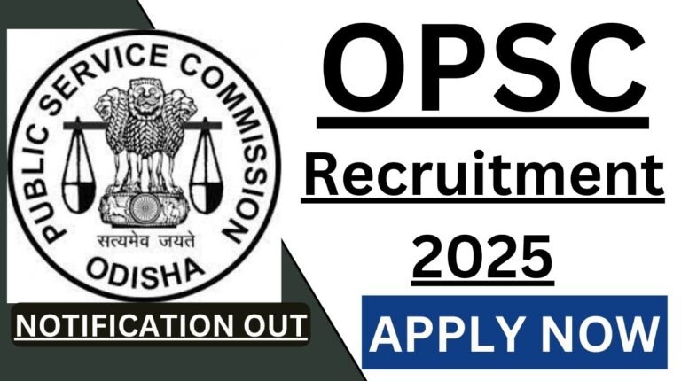 OPSC Recruitment 2025 for 621 Assistant Executive Engineer Vacancies ...
